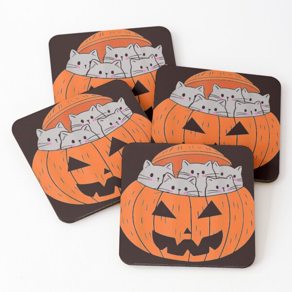 Item preview, Cats in Pumpkin Carved designed and sold by bobeothuenha.