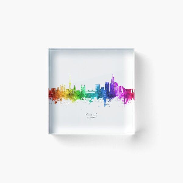 Item preview, Vilnius Lithuania Skyline designed and sold by ArtPrints.