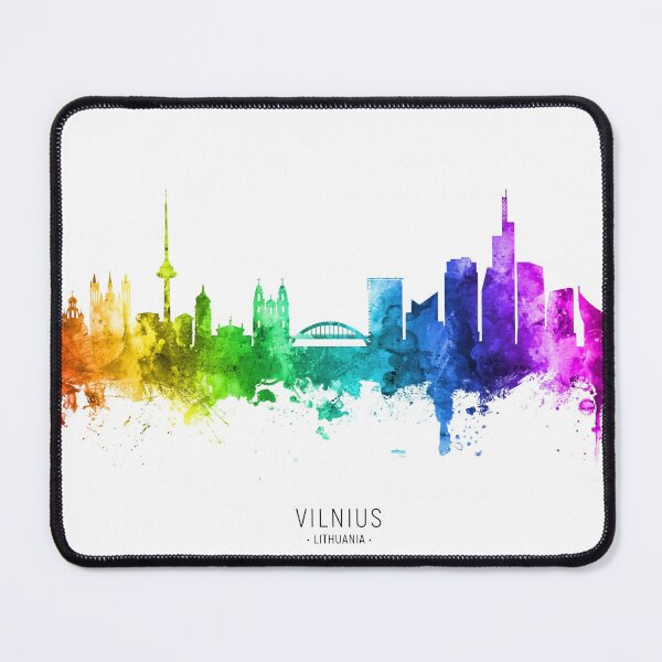 Item preview, Vilnius Lithuania Skyline designed and sold by ArtPrints.