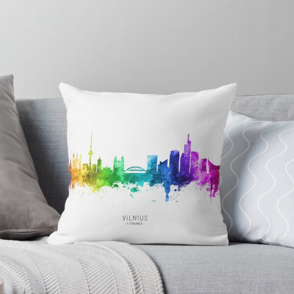 Item preview, Vilnius Lithuania Skyline designed and sold by ArtPrints.