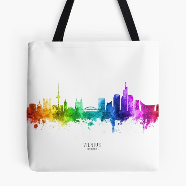 Item preview, Vilnius Lithuania Skyline designed and sold by ArtPrints.