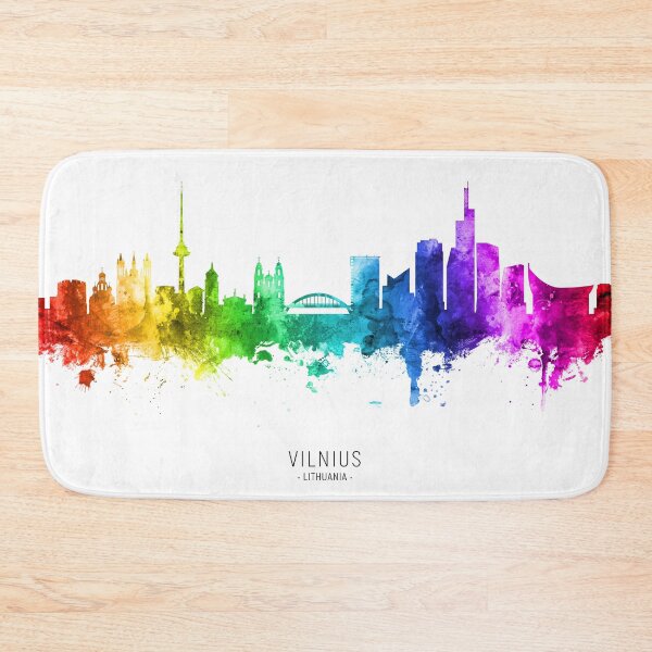 Item preview, Vilnius Lithuania Skyline designed and sold by ArtPrints.