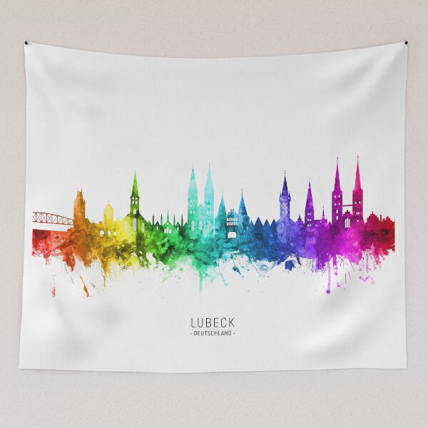Item preview, Lubeck Germany Skyline designed and sold by ArtPrints.