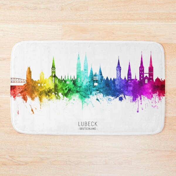 Item preview, Lubeck Germany Skyline designed and sold by ArtPrints.