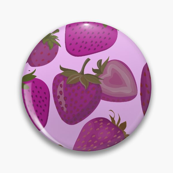 Item preview, strawberry hand drawn pink color pattern designed and sold by Special-Ninja.