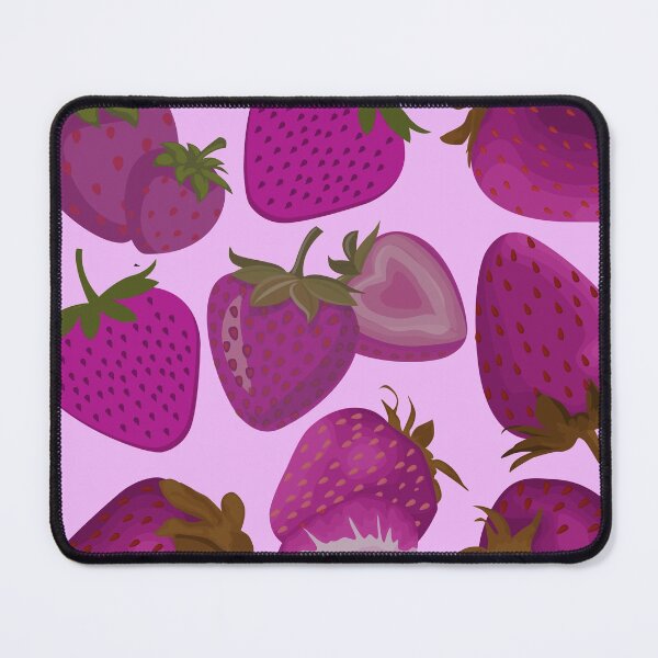 Item preview, strawberry hand drawn pink color pattern designed and sold by Special-Ninja.