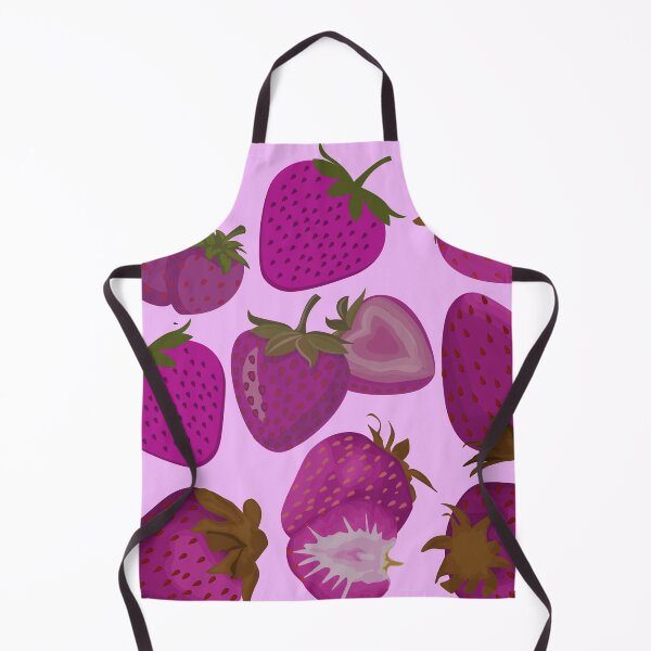 Item preview, strawberry hand drawn pink color pattern designed and sold by Special-Ninja.