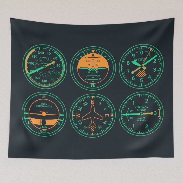 Item preview, Aircraft Flight Instruments - 6 Pack Night designed and sold by VoodooCircus.