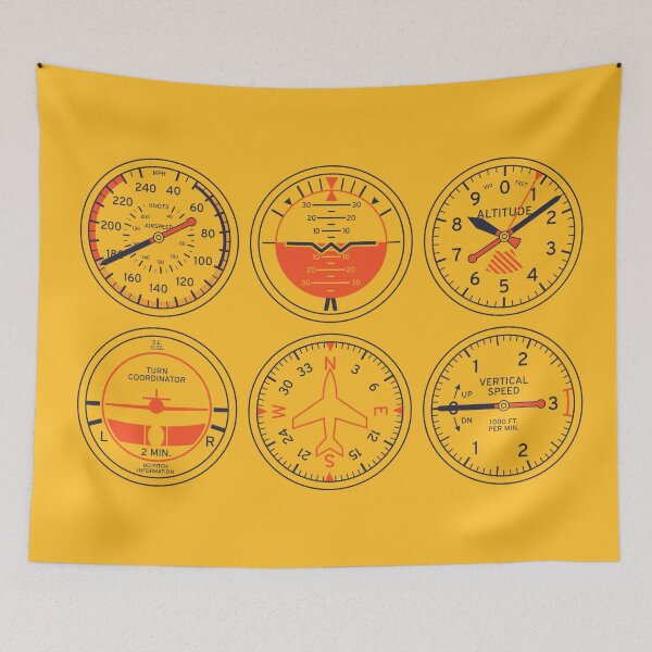Item preview, Aircraft Instrument Dials - 6 Pack Yellow designed and sold by VoodooCircus.
