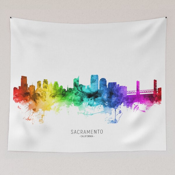 Item preview, Sacramento California Skyline designed and sold by ArtPrints.