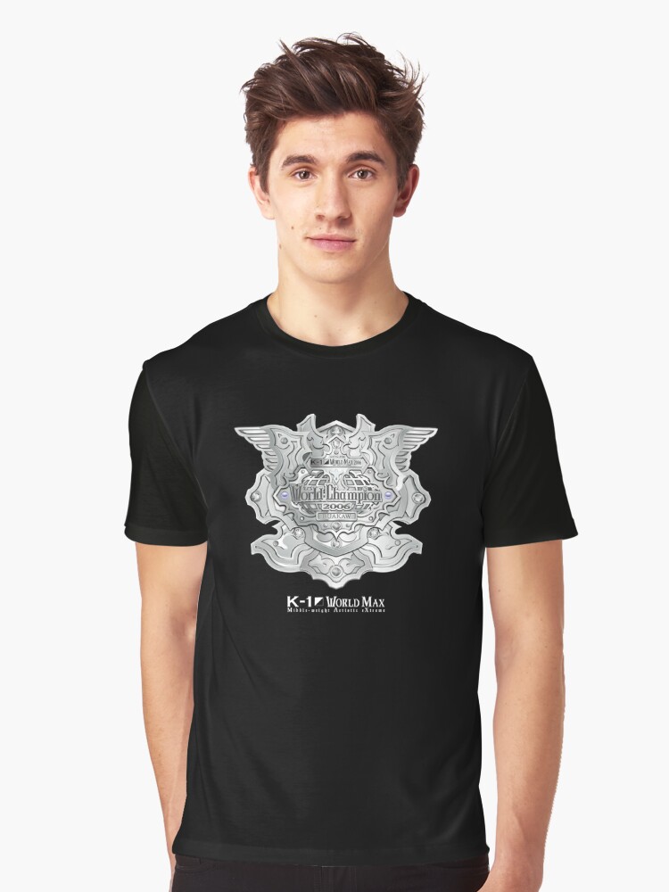 K 1 World Max Belt 06 White Writings No Background T Shirt By Shunsukevisuals Redbubble