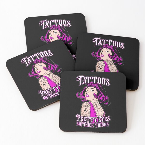 Item preview, Tattoos Pretty Eyes And Thick Thighs Vintage Tattoo Pop Art designed and sold by GrandeDuc.