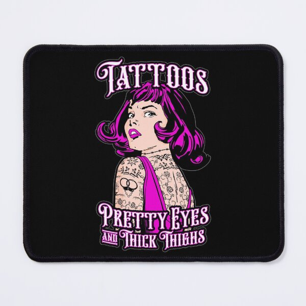 Item preview, Tattoos Pretty Eyes And Thick Thighs Vintage Tattoo Pop Art designed and sold by GrandeDuc.
