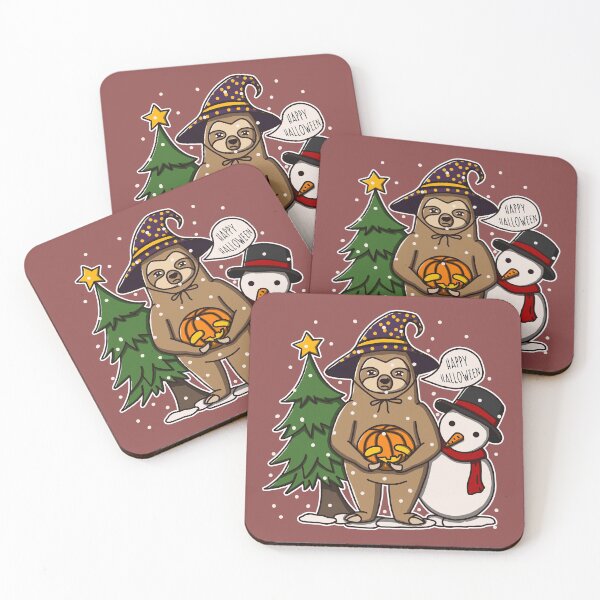 Item preview, Funny Sloth Celebrates Halloween But On Christmas designed and sold by Luan Huynh.