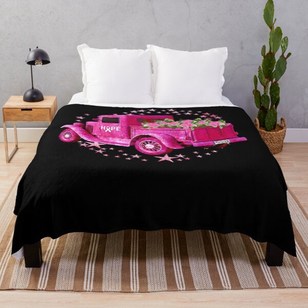 Artikelvorschau, Brustkrebs-Bewusstseins-Rosa Vintage Truck Survivor Plates entworfen und verkauft von ThomsonRiot.