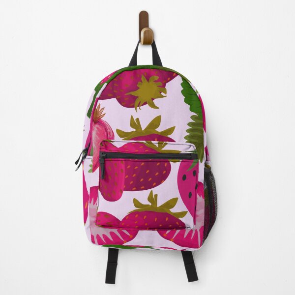 Item preview, strawberry hand drawn pink color pattern designed and sold by Special-Ninja.