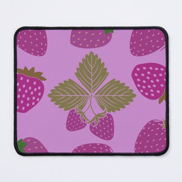 Item preview, strawberry hand drawn pink color pattern designed and sold by Special-Ninja.