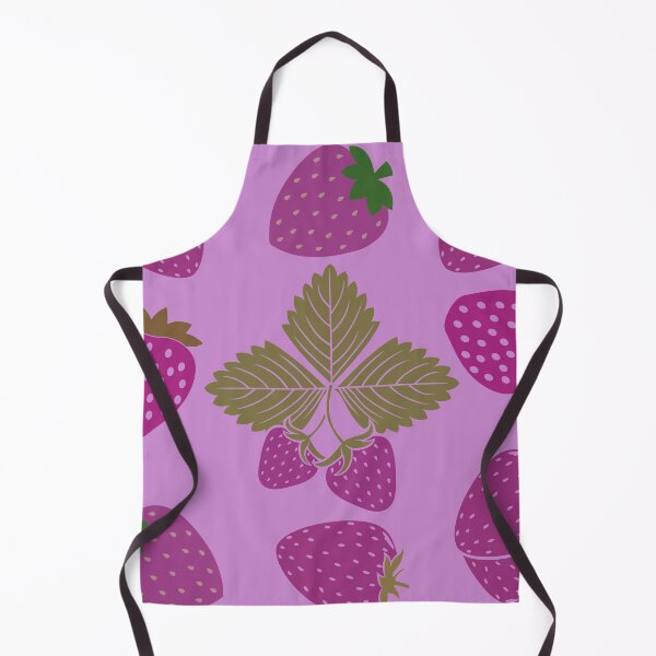 Item preview, strawberry hand drawn pink color pattern designed and sold by Special-Ninja.