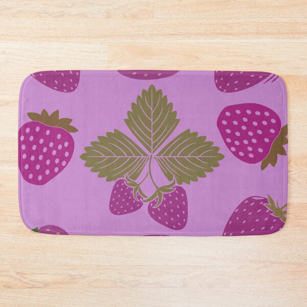 Item preview, strawberry hand drawn pink color pattern designed and sold by Special-Ninja.