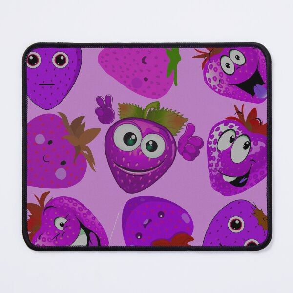 Item preview, strawberry hand drawn pink color pattern designed and sold by Special-Ninja.