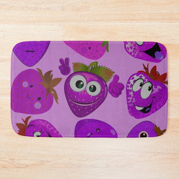 Item preview, strawberry hand drawn pink color pattern designed and sold by Special-Ninja.