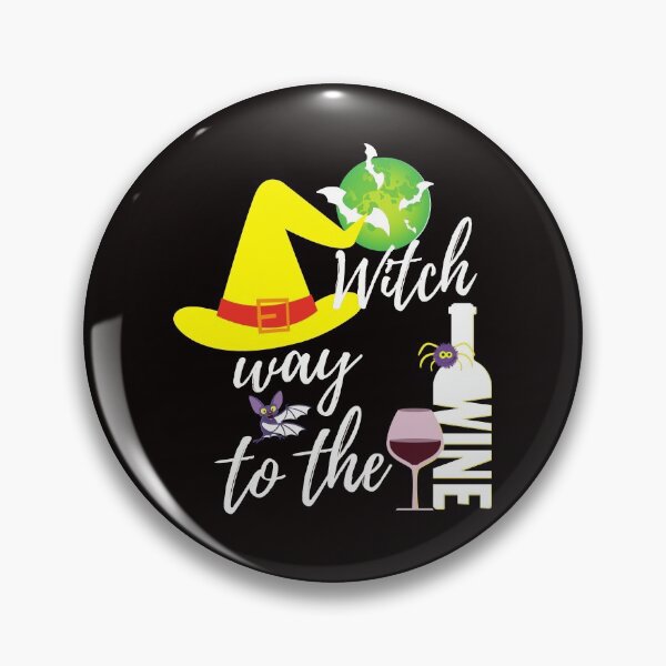 Item preview, Wine Witch Hat Witch way to the wine, Trick or Treat designed and sold by JustaGurli.