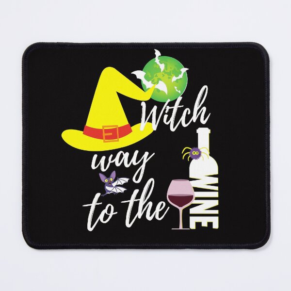 Item preview, Wine Witch Hat Witch way to the wine, Trick or Treat designed and sold by JustaGurli.