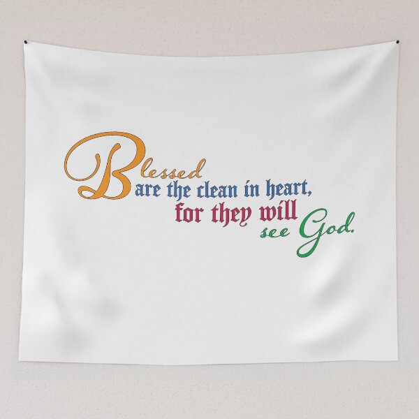 Item preview, Beatitude: Blessed Are the Clean in Heart designed and sold by KTSubz Faith & Fun Designs.