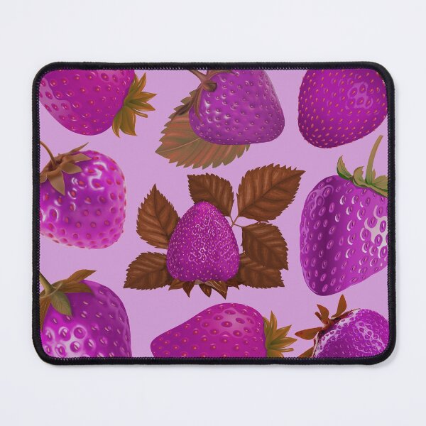 Item preview, strawberry hand drawn pink color pattern designed and sold by Special-Ninja.