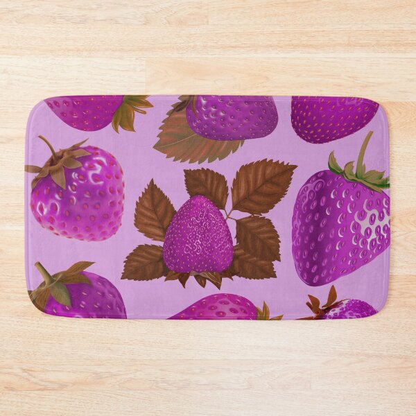 Item preview, strawberry hand drawn pink color pattern designed and sold by Special-Ninja.
