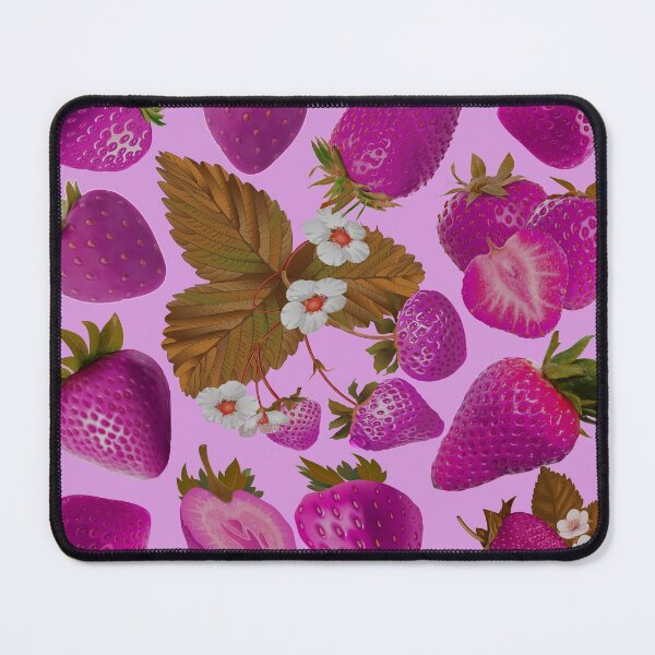 Item preview, strawberry hand drawn pink color pattern designed and sold by Special-Ninja.