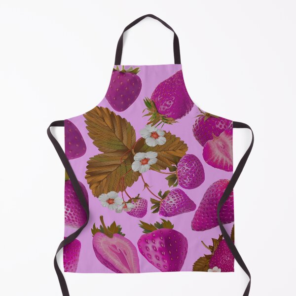 Item preview, strawberry hand drawn pink color pattern designed and sold by Special-Ninja.