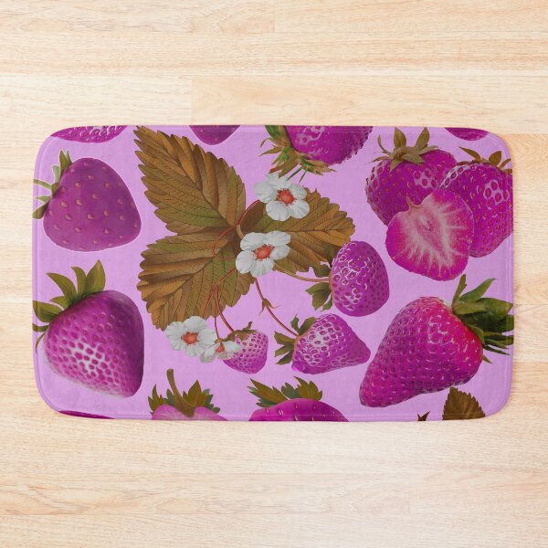 Item preview, strawberry hand drawn pink color pattern designed and sold by Special-Ninja.