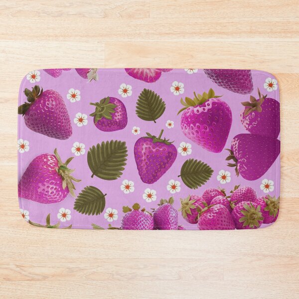 Item preview, strawberry hand drawn pink color pattern designed and sold by Special-Ninja.