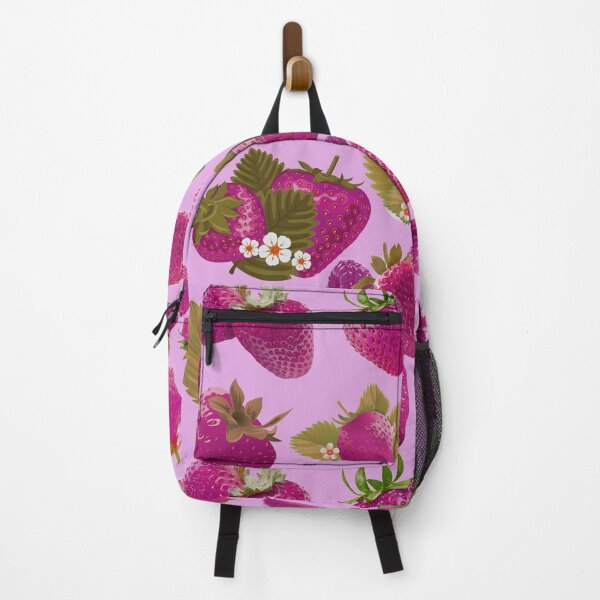 Item preview, strawberry hand drawn pink color pattern designed and sold by Special-Ninja.
