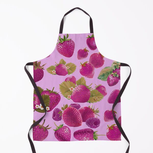 Item preview, strawberry hand drawn pink color pattern designed and sold by Special-Ninja.