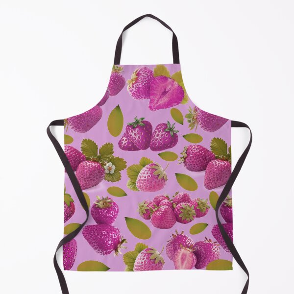 Item preview, strawberry hand drawn pink color pattern designed and sold by Special-Ninja.