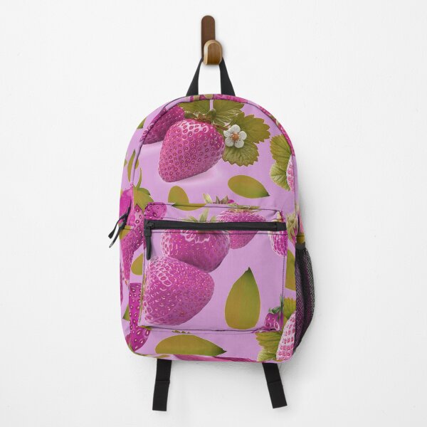 Item preview, strawberry hand drawn pink color pattern designed and sold by Special-Ninja.
