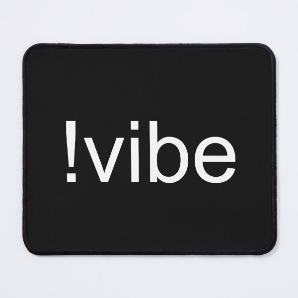 Just Vibe White Mouse Pad