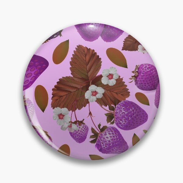 Item preview, strawberry hand drawn pink color pattern designed and sold by Special-Ninja.