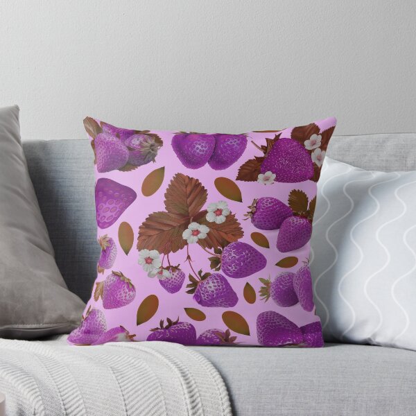Item preview, strawberry hand drawn pink color pattern designed and sold by Special-Ninja.