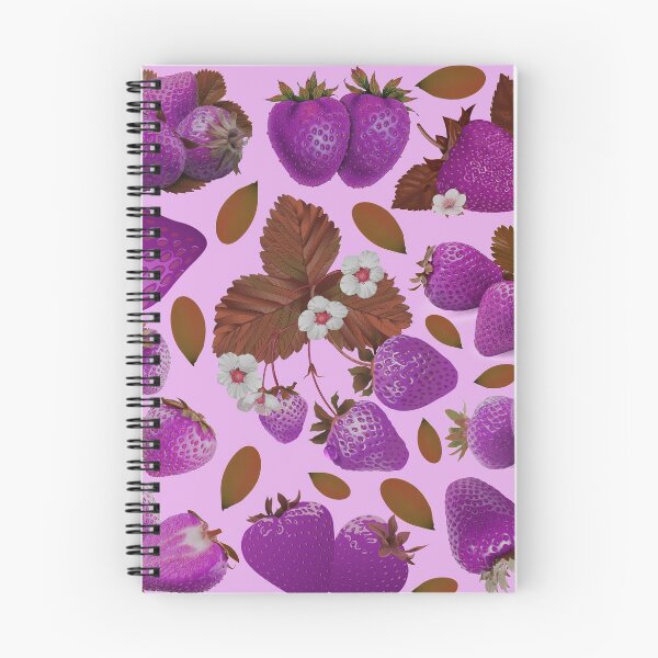 Item preview, strawberry hand drawn pink color pattern designed and sold by Special-Ninja.