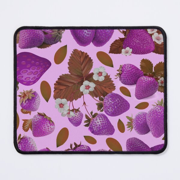 Item preview, strawberry hand drawn pink color pattern designed and sold by Special-Ninja.