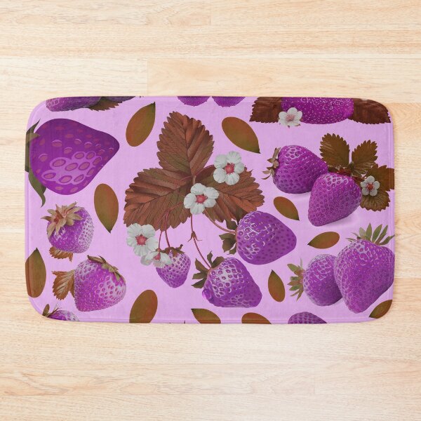 Item preview, strawberry hand drawn pink color pattern designed and sold by Special-Ninja.