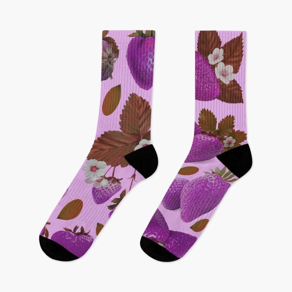 Item preview, strawberry hand drawn pink color pattern designed and sold by Special-Ninja.