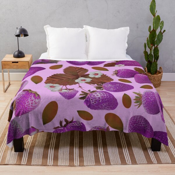 Item preview, strawberry hand drawn pink color pattern designed and sold by Special-Ninja.