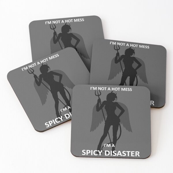 Item preview, I Am Not A Hot Mess I Am A Spicy Disaster Hot Girl Quotes designed and sold by anjanaartz.