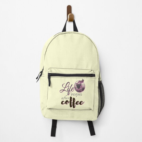 Item preview, Life Begins After Coffee GrayPink designed and sold by PrintDarling.