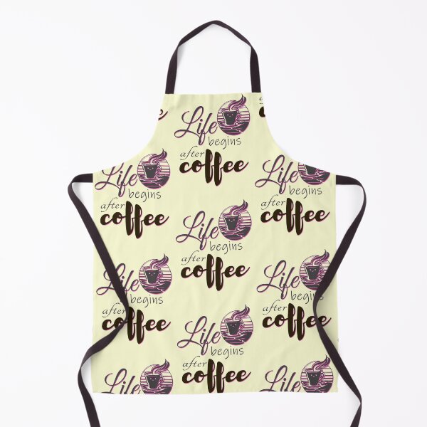 Item preview, Life Begins After Coffee GrayPink designed and sold by PrintDarling.