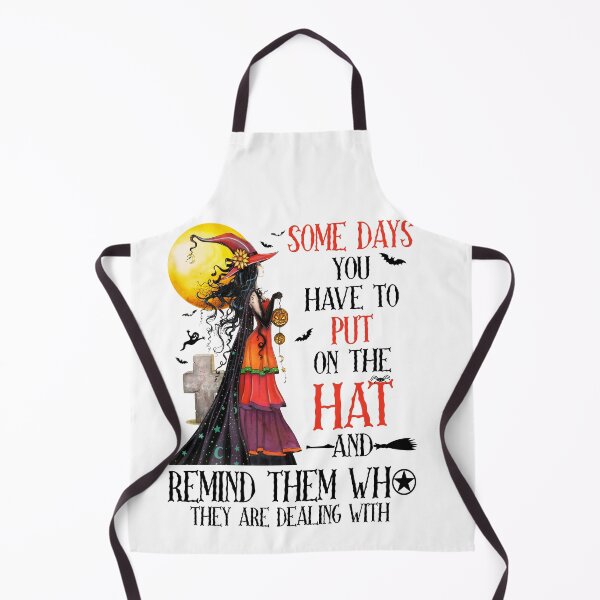 Item preview, Some days you have to put on the hat and remind them who they are dealing with T-shirt halloween witch women shirt designed and sold by Joseph Martin.